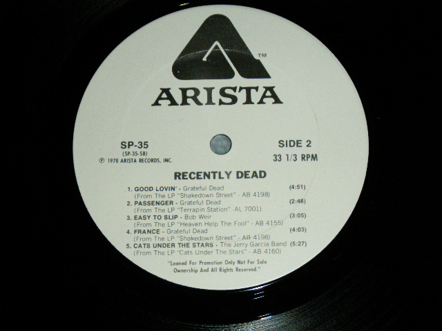 画像: GRATEFUL DEAD - GRATEFUL DEAD SAMPLER ( PROMO ONLY ) / 1978 US AMERICA ORIGINAL Used LP 