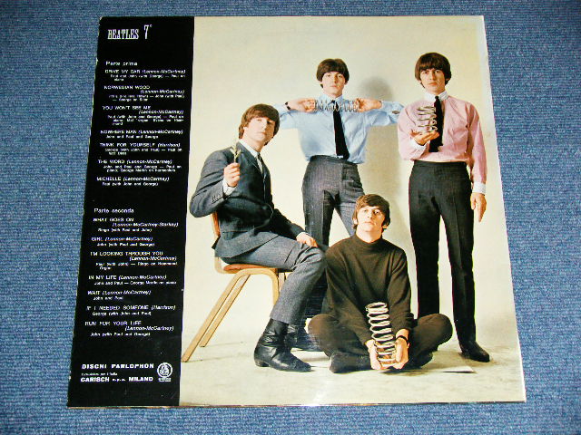 画像: BEATLES - RUBBER SOUL ( Ex+++/Ex+++)   / 1965 ITALY ORIGINAL BLACK Label MONO Used  LP 