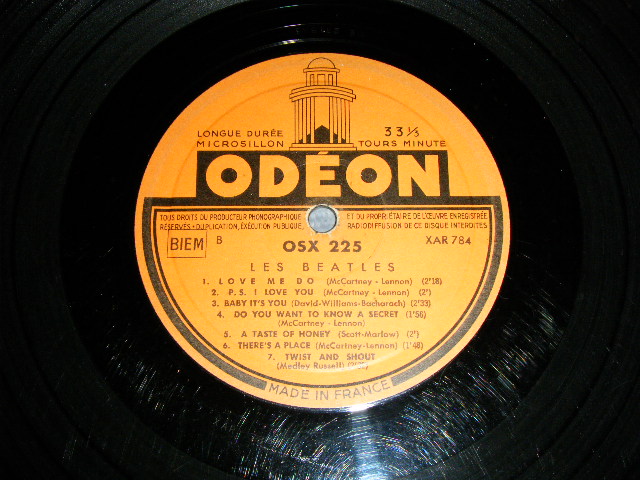 画像: THE BEATLES - LES BEATLES NO.1 (VG+++,Ex/VG+++) / 1964 FRANCE ORIGINAL 'ORANGE' LABEL Used LP 