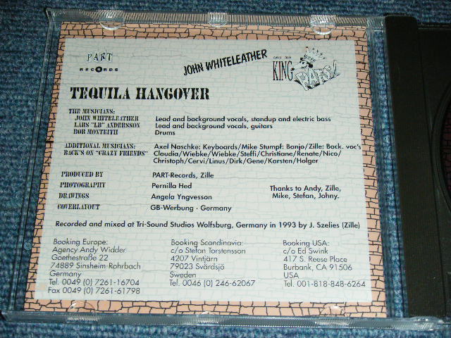 画像: JOHN WHITELEATHER & THE KING RATS - TEQUILA HANGOVER / 1993 EUROPE GERMANY  Brand New CD 