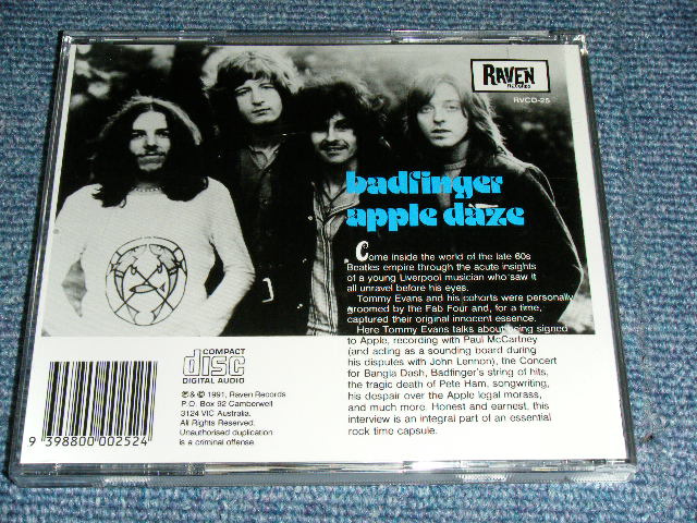 画像: BADFINGER - APPLE DAZE( INTERVIEW ) / 1991 AUSTRALIA  Brand New CD