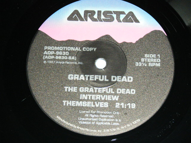 画像: GRATEFUL DEAD - TALK TO THEMSELVES  ( PROMO ONLY INTERVIEW  ) / 1987 US AMERICA ORIGINAL Used LP 