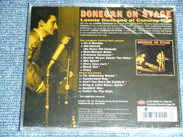 画像: LONNIE DONEGAN - DONEGAN ON STAGE : AT CONAWAY HALL / 2006 UK ENGLAND BRAND NEW SEALED CD