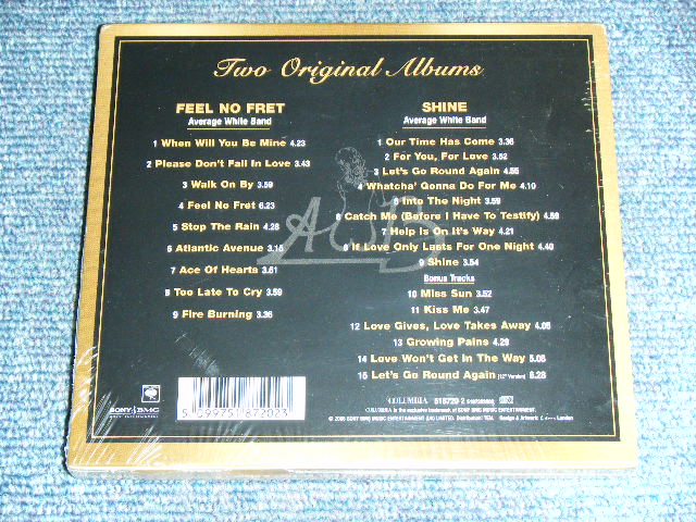 画像: AVERAGE WHITE BAND - FEEL NO FRET + SHINE ( 2 CD's )  / 2005 UK ENGLAND  BRAND NEW SEALED 2-CD