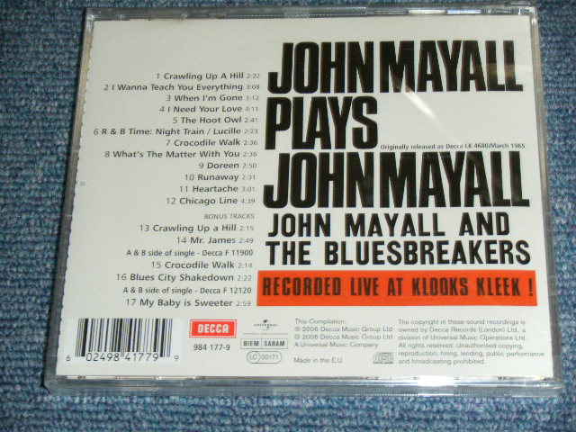 画像: JOHN MAYALL - Reaching For The Blues '79 To '81 (SEALED)  / 2000 US AMERICA ORIGINAL "BRAND NEW SEALED" CD