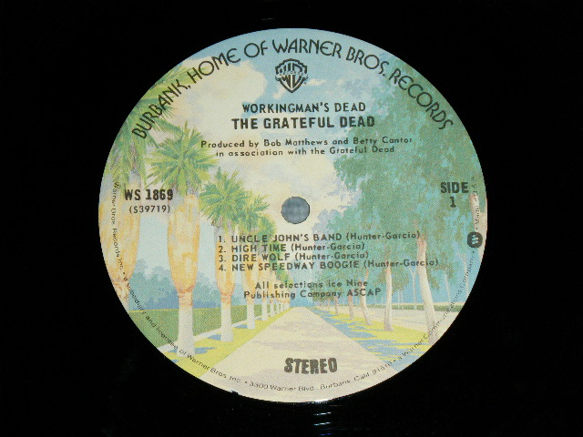 画像: GRATEFUL DEAD - WORKINGMAN'S DEAD  / 1974 US ORIGINAL 2nd Press "BURBANK STREET" Label  Used LP 