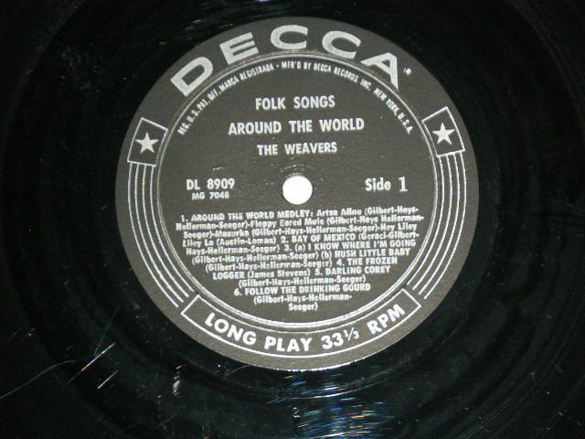 画像: THE WEAVERS - FOLK SONGS AROUND THE WORLD  / 1959 US AMERICA   ORIGINAL MONO Used  LP 