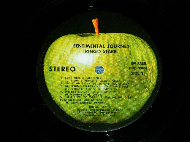 画像: RINGO STARR - SENTIMENTAL JOURNEY /  CANADA ORIGINAL Used LP 