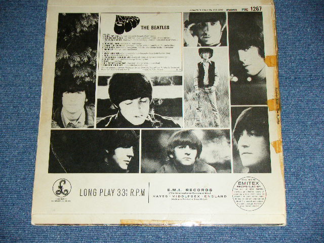 画像: BEATLES - RUBBER SOUL ( Ex-/Ex+)   / 1965 HOLLAND ORIGINAL BLACK Label MONO Used  LP 