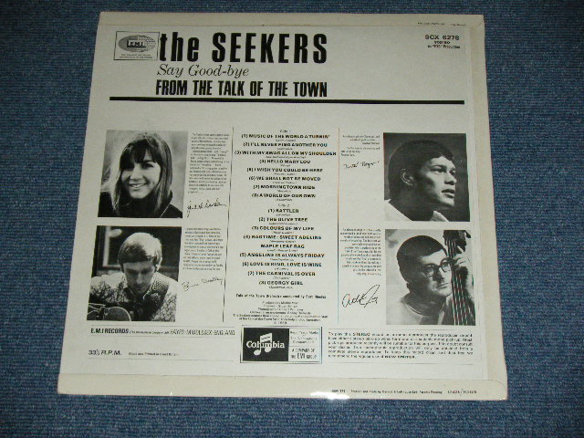 画像: The SEEKEERS - LIVE AT THE TALK OF THE TOWN / 1969 UK ENGLAND 2nd Press ONE EMI Label Used LP 