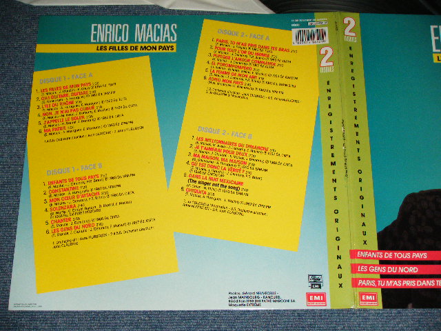 画像: ENRICO MACIAS - LES FILLES DE MON PAYS  /1988 FRANCE ORIGINAL Used 2-LP  