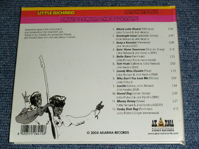 画像: JIMI HENDRIX & LITTLE RICHARD - FRIENDS FROM THE BEGINNING / 2004 ITALY ORIGINAL  Used  CD