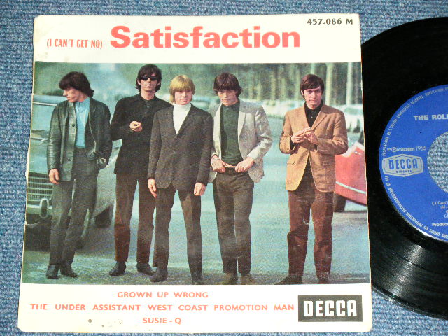 画像1: THE ROLLING STONES - SATISFACTION ( 4Tracks EP : Ex+/Ex )  / 1965 SEPTEMBER FRANCE ORIGINAL 1st Press Used 7"EP with PICTURE SLEEVE 