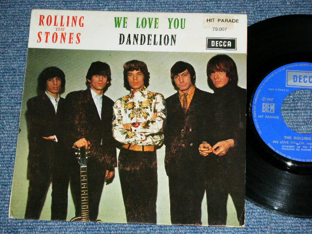 画像1: THE ROLLING STONES - WE LOVE YOU ( Ex/Ex+)  / 1969 SEPTEMBER FRANCE 2nd Press ? Used 7"Single with PICTURE SLEEVE 