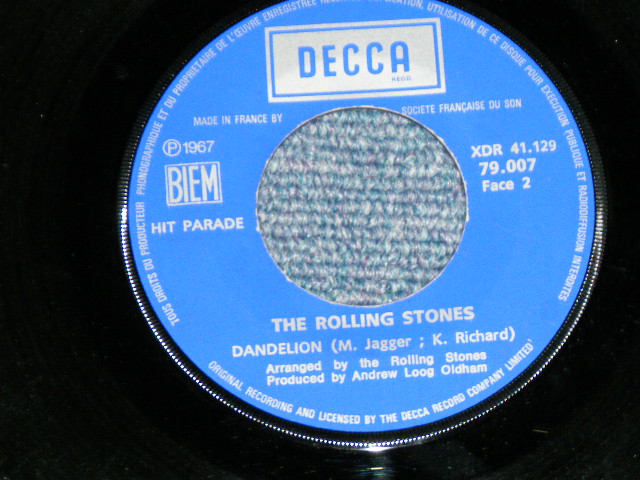 画像: THE ROLLING STONES - WE LOVE YOU ( Ex++,VG+++/Ex )  / 1967 AUGUST FRANCE ORIGINAL for JUKE BOX Using 1st Press Label Used 7"Single with PICTURE SLEEVE 