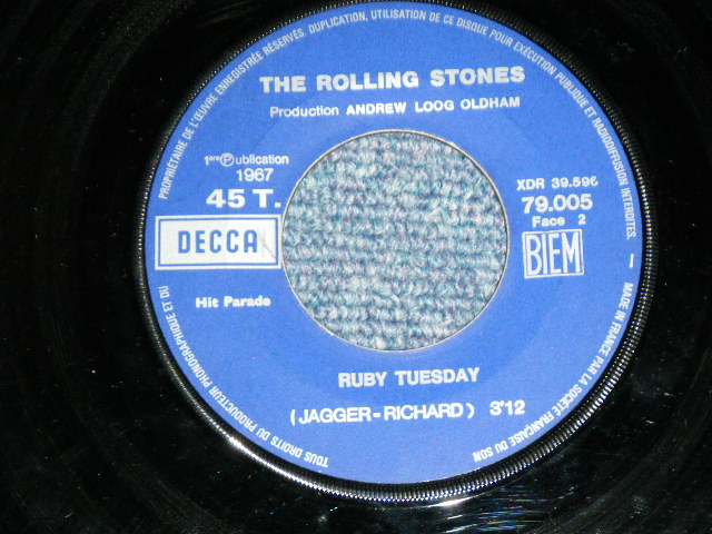 画像: THE ROLLING STONES - LET'S SPEND THE NIGHT TOGETHER ( Ex,VG++/Ex+ )  / 1967 JANNUARY  FRANCE ORIGINAL for JUKE BOX Using 1st Press Label Used 7"Single with PICTURE SLEEVE 