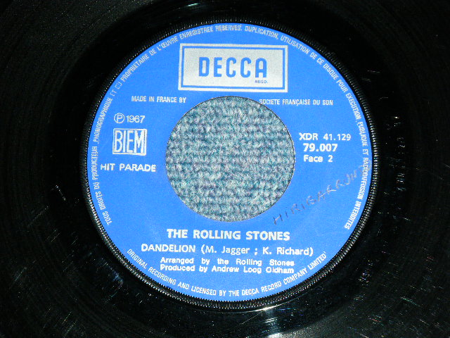 画像: THE ROLLING STONES - WE LOVE YOU ( Ex+/VG+++ )  / 1967 SEPTEMBER FRANCE ORIGINAL 1st Press Used 7"Single with PICTURE SLEEVE 