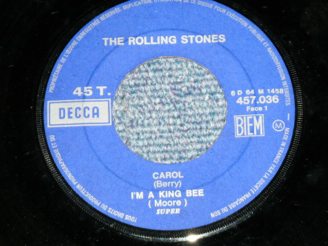 画像: THE ROLLING STONES - CAROL ( 4Tracks EP )  / 1968 APRIL  FRANCE Reissue? Used 7"EP with PICTURE SLEEVE 