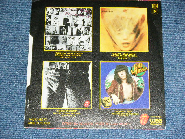 画像: The ROLLING STONES - IT'S ONLY ROCK N' ROLL  ( SIDE OPEN JACKET : Ex++/Ex+++ )  / 1974 FRANCE ORIGINAL Used 7"Single  with PICTURE SLEEVE 