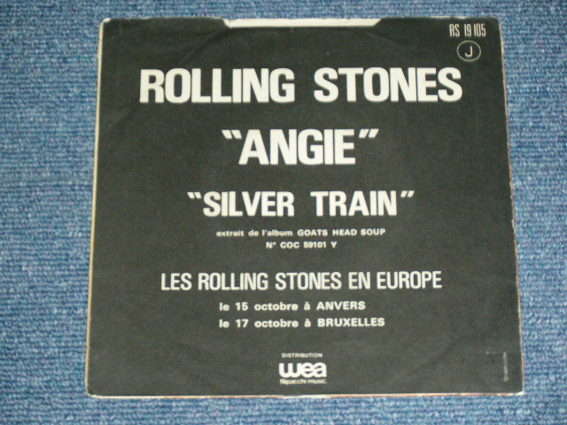 画像: The ROLLING STONES - ANGIE ( TOP OPEN JACKET : VG+++/Ex )  / 1975 FRANCE ORIGINAL Used 7"Single  with PICTURE SLEEVE 