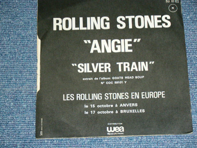 画像: The ROLLING STONES - ANGIE ( SIDE OPEN JACKET : Ex-/Ex+ )  / 1975 FRANCE ORIGINAL Used 7"Single  with PICTURE SLEEVE 