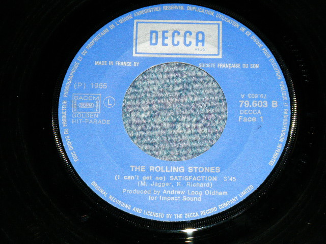 画像: THE ROLLING STONES - EVERYBODY NEEDS SOMEBODY TO LOVE  ( With BACK ORDER TAG ON OPENING SIDE!!! : 5'00/2'57 : VG+++/Ex+++ )  / 1971 Version  FRANCE "BOXED 'DECCA'" Label Used 7"Single with PICTURE SLEEVE 