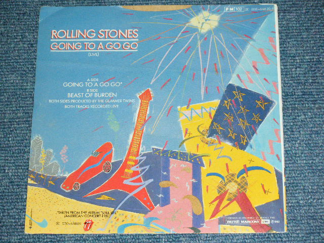 画像: The ROLLING STONES - GOING TO A GO GO  ( TOP OPEN JACKET : Ex+++/Ex+++)  / 1982 FRANCE ORIGINAL  Used 7"Single  with PICTURE SLEEVE 