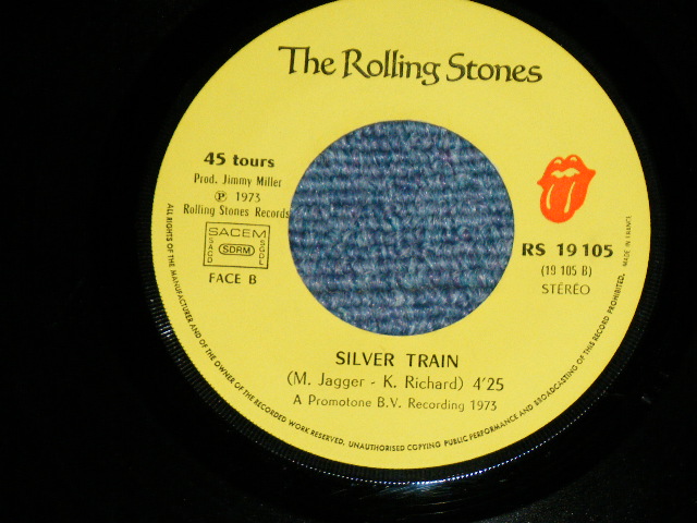 画像: The ROLLING STONES - ANGIE ( TOP OPEN JACKET : VG+++/Ex )  / 1975 FRANCE ORIGINAL Used 7"Single  with PICTURE SLEEVE 