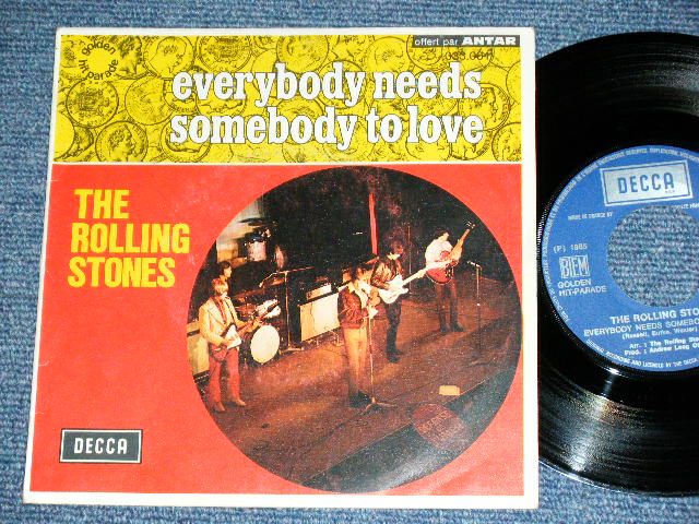 画像1: THE ROLLING STONES - EVERYBODY NEEDS SOMEBODY TO LOVE  ( 5'00/2'57 : Ex++/Ex++ )  / 1971 Version  FRANCE "BOXED 'DECCA'" Label Used 7"Single with PICTURE SLEEVE 