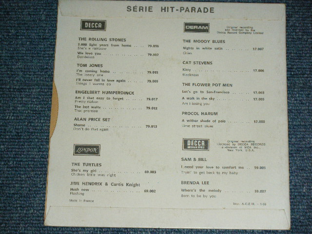 画像: THE ROLLING STONES - 2000 LIGHT YEARS FROM HOME( Ex++/Ex+ )  / 1968 JANUARY FRANCE ORIGINAL  1st Press Label Used 7"Single with PICTURE SLEEVE 