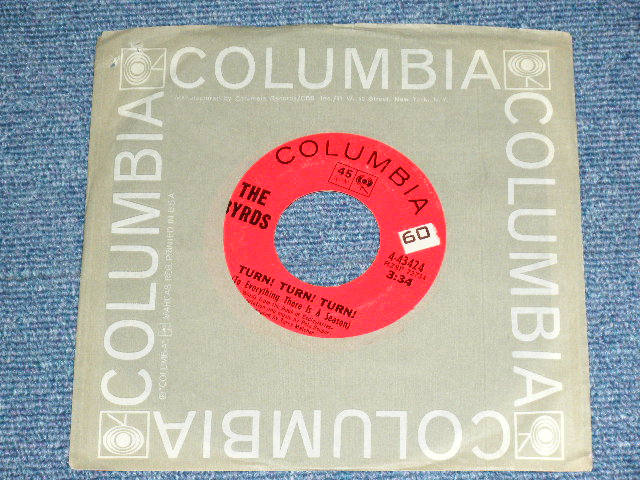 画像: THE BYRDS - TURN! TURN! TURN! ( Ex+++/Ex+++ ) Produced by TERRY MELCHER /  1965 US ORIGINAL Used  7"Single 