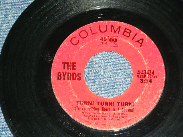 画像1: THE BYRDS - TURN! TURN! TURN! ( Ex-/Ex- ) Produced by TERRY MELCHER /  1965 US ORIGINAL Used  7"Single 