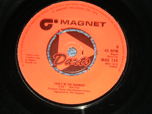 画像: DARTS - DON'T LET IT FADE AWAY / 1978 UK ENGLAND  ORIGINAL Used 7"Single With PICTURE SLEEVE 