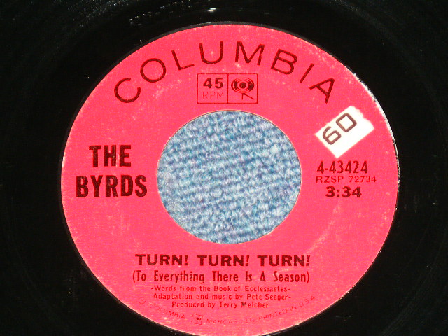 画像1: THE BYRDS - TURN! TURN! TURN! ( Ex+++/Ex+++ ) Produced by TERRY MELCHER /  1965 US ORIGINAL Used  7"Single 