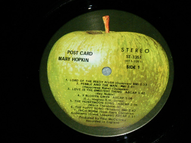 画像: MARY HOPKIN - POST CARD ( MINT-/Ex+++ ) / 1969 US ORIGINAL Used LP  