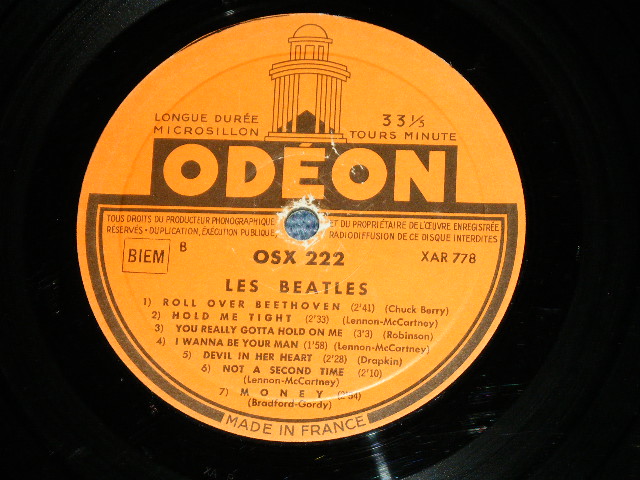 画像: THE BEATLES - LES BEATLES "WITH THE BEATLES" ( Ex-/Ex+ ) / 196? FRANCE ORIGINAL  1st PRESS 'ORANGE' LABEL  Used LP 