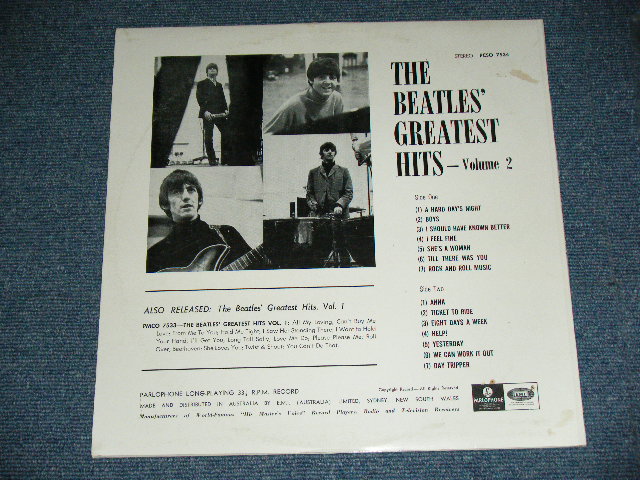画像: THE BEATLES - THE BEATLES' GREATEST HITS VOL.2 ( Ex+++,Ex+/MINT-) / 1970's  AUSTRALIA 2nd Press? ORANGE LABEL ONE EMI Used LP