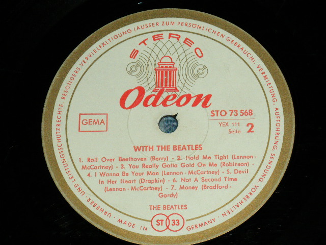 画像: THE BEATLES - WITH THE BEATLES ( VG++/VG++ ) / 1967? GERMAN ORIGINAL EXPORT STEREO Used LP