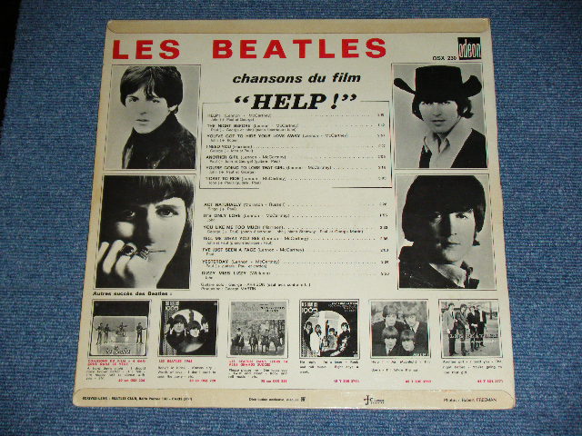 画像: THE BEATLES - chanson du film "HELP" ( BLUE LABEL : Ex++/Ex+++ ) / 196? FRANCE ORIGINAL  'BLUE'  LABEL  Used LP 