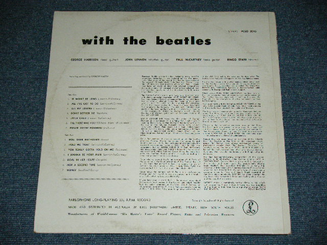 画像: THE BEATLES - WITH THE BEATLES ( Ex++/Ex+++) / 1970's  AUSTRALIA 2nd Press? ORANGE LABEL ONE EMI Used LP