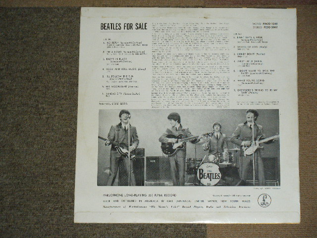 画像: THE BEATLES - BEATLES FOR SALE (  Ex++/Ex+++ )  / 1965  AUSTRALIA ORIGINAL First Press BLACK With Silver Print LABEL  Used LP