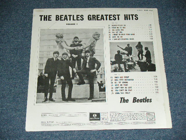 画像: THE BEATLES - THE BEATLES' GREATEST HITS VOL.1 (  Glossy Jacket : Ex++/MINT-) / 1970's  AUSTRALIA 2nd Press? ORANGE LABEL ONE EMI Used LP