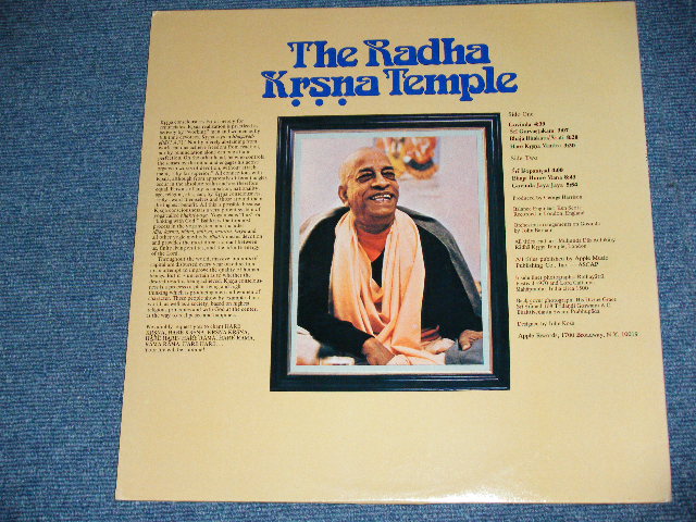 画像: RADHA KRSNA TEMPLE - THE  RADHA KRSNA TEMPLE LONDON / 1971 US AMERICA ORIGINAL Used  LP 