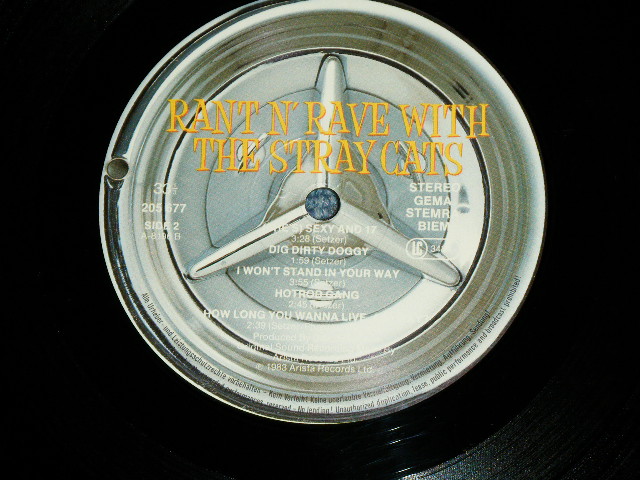 画像: STRAY CATS - RANT N' RAVE   (  MINT-/MINT- ) / 1983 WEST-GERMAN ORIGINAL Used  LP 