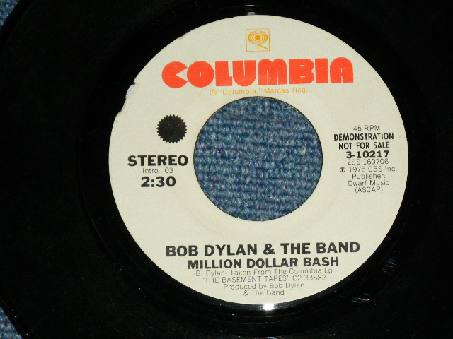 画像: BOB DYLAN - A)One Of Us Must Know (Sooner Or Later)  B)Queen Jane Approximately (VG++ Looks:Ex/VG++ Looks:Ex) / 1966 US AMERICA ORIGINAL "WHITE LABEL PROMO" Used 7"SINGLE