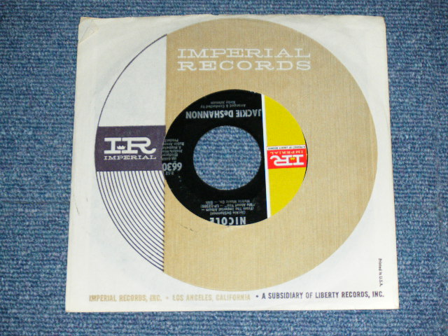 画像: JACKIE DeSHANNON  DE SHANNON  - LITTLE YELLOW ROSES : OH SWEET CHARIOT ( Ex/Ex )  / 1963 US AMERICA  ORIGINAL Used 7" Single 