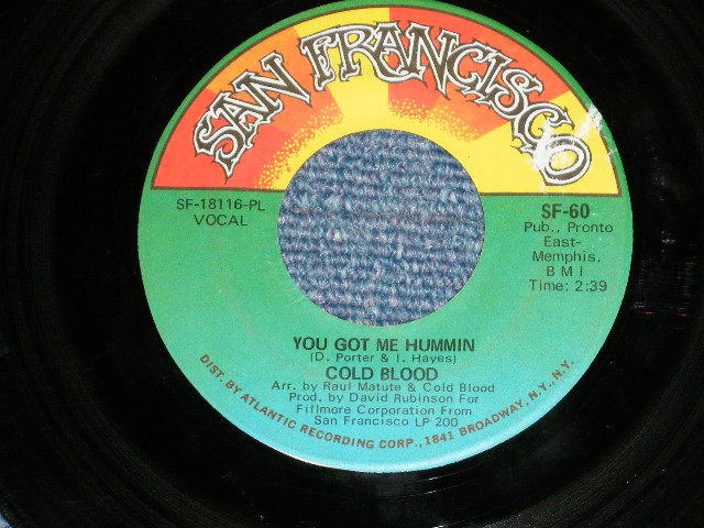 画像1: COLD BLOOD - YOU GOT ME HUMMIN / 1970  US AMERICA ORIGINAL Used 7"SINGLE
