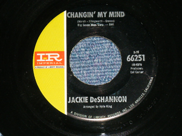 画像: JACKIE DeSHANNON  DE SHANNON - IT'S ALL IN THE GAME  ( Ex++/Ex++ )  / 1968 USA ORIGINAL Used 7" Single 