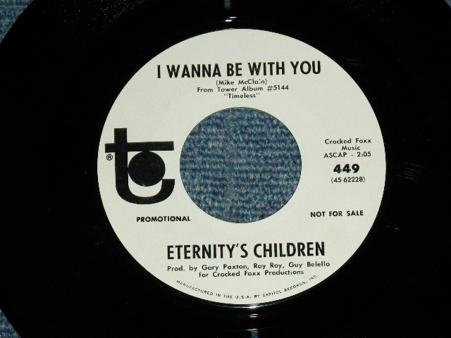 画像: ETERNITY'S CHILDREN - TILL I HEAR IT FROM YOU / 1968 US AMERICA ORIGINAL White Label PROMO Used 7" Single With PICTURE SLEEVE 