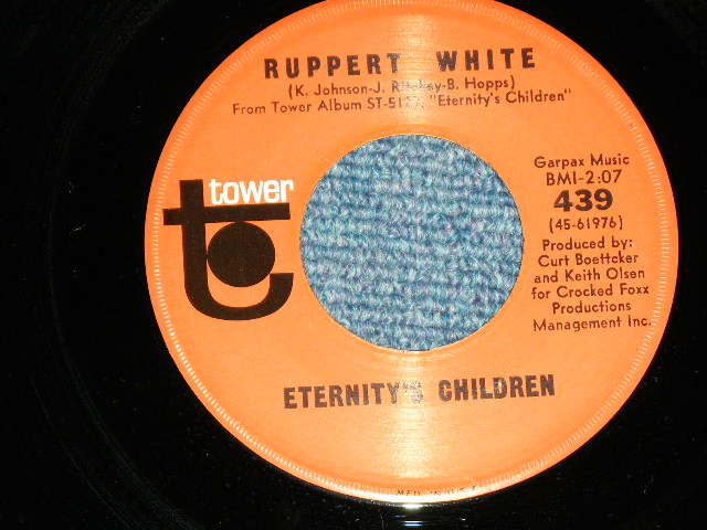 画像: ETERNITY'S CHILDREN - SUNSHINE AMONG US ( CURT BOETTCHER WORKS ) / 1968 US AMERICA ORIGINAL Used 7" Single With PICTURE SLEEVE 